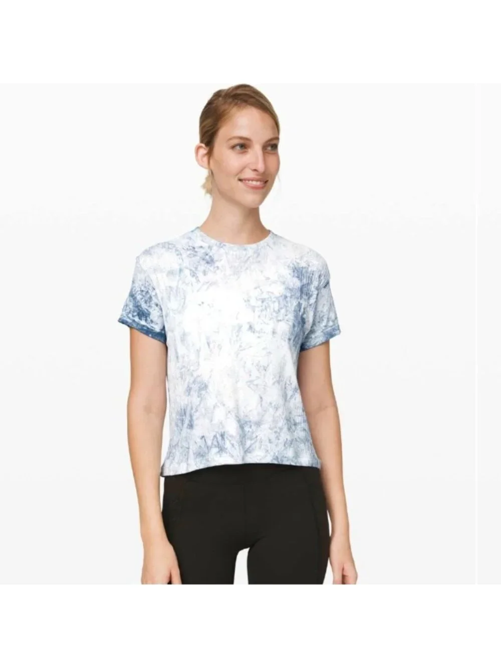 Lululemon Train to Be Short Sleeve White / Luna